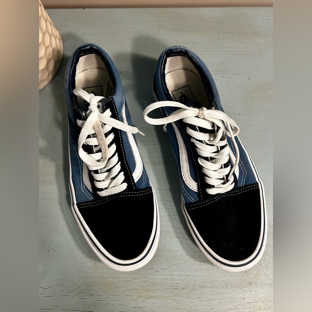 Vans Skate Old Skool Blue and White Sneakers (508731)
